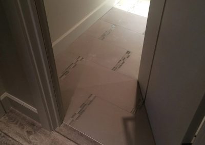 tile floor installation-close up of a floor