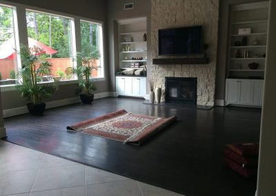 carpet installation-living room with large window.